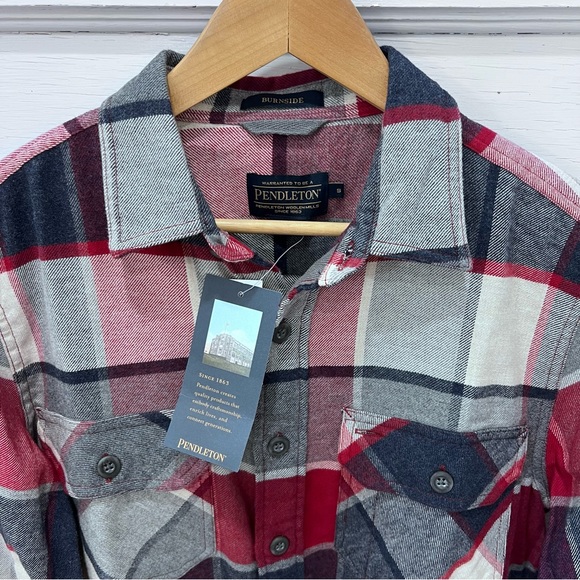 Pendleton Burnside flannel button up long sleeve shirt - Picture 2 of 13